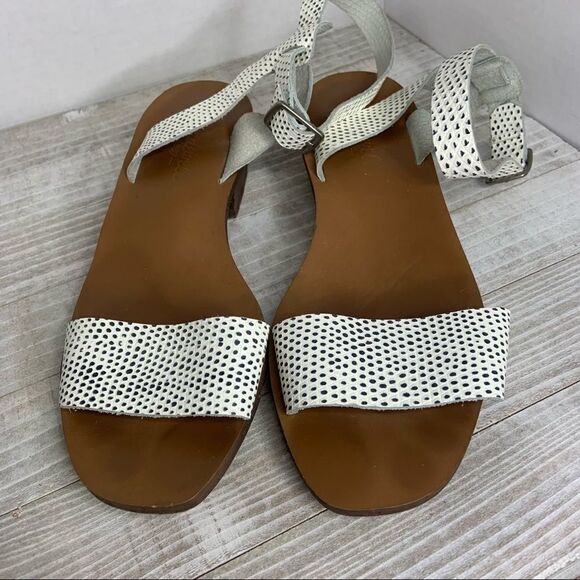 𝅺madewell Veronique Sandal Snake Spot Ankle Strap - Picture 5 of 10